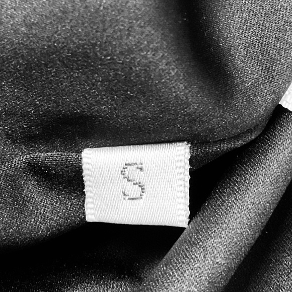 ROKH BLACK RUFFLE DETAIL LONG DRESS - Picture 5 of 6